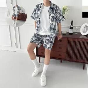 (제스트)반바지 휴가 해변룩 남자 남방 반팔 비치웨어 바캉스