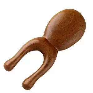 원목괄사 bns 박달나무 원목 괄사 스틱 쭈꾸미모양 얼굴 코 마사지