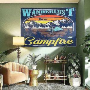 대형 캠핑 중형 포스터 패브릭bcd662