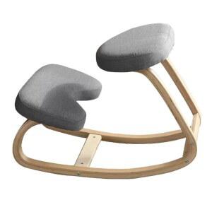 바른 의자 허리디스크 허리교정 무릎 승마 웜그레이