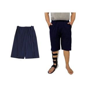 QNZKIOXV 티어 어웨이 사이드 지퍼 위드 반바지 남녀 공용 골절 바지 풀 성인