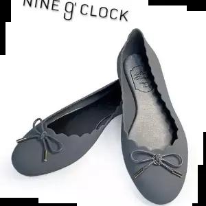 여성신발 나인어클락 E리본 젤리슈즈 그레이