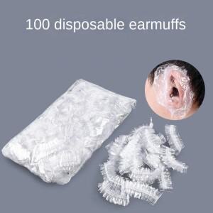 일회용 방수 이어 커버 목욕 샤워 살롱 보호대 캡 염색 머리 귀마개 사용하기  50 개 100 개