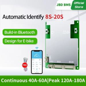 8S-20S JBD 스마트 BMS 24V 36V 48V 60V 8S 10S 13S 14S 16S 20S 리튬이온/리튬인산철(LiFePO4) 40A 50A 60