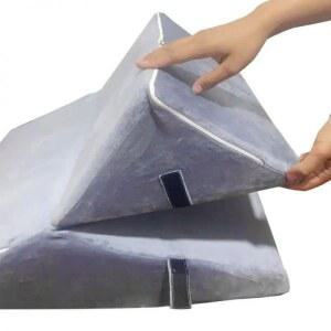 조절 메모리 베개 자는 책상 삼각 트라이앵글 침구 침대 웨지 사캠 승강 흰색