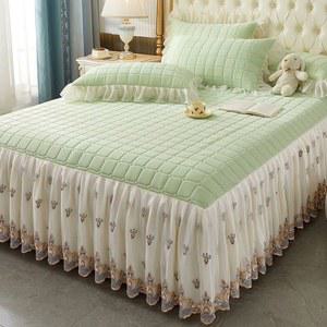 신상 라텍스 여름 쿨 매트 및 침대 스커트 세트