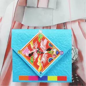 5인용 새해 명절 한복지갑 종이접기 복주머니 끈 가방만들기 사회성 창의력 교구 학생