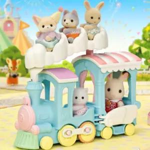 실바니안체리 실바니안 패밀리 사막여우 무지개구름 기차 인형 피규어 장난감