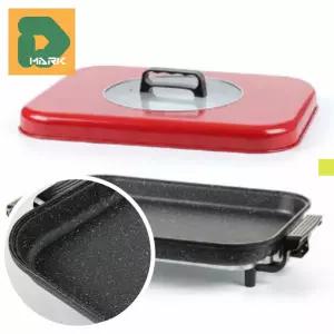 와이드 전기그릴팬 온도조절 요리 전 코팅 조리 고기 가정용 식탁 부침개 삼겹살 구이 명절 대형 세척 불판