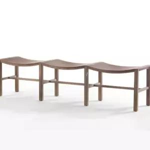 3인 식탁 의자 원목 벤치 가정용 호텔 다이닝