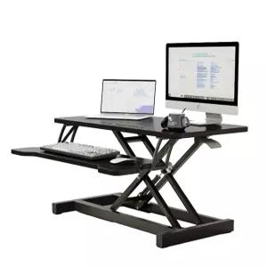 듀얼모니터받침대 높낮이조절책상 스탠드 와이드 받침대 컴퓨터 선반