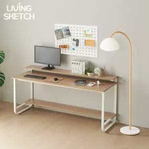 [리빙스케치] 국내제작 캠브리지 1800X700 낮은 선반형 1단 B타입 책상[착불]E0등급 컴퓨터 학생용