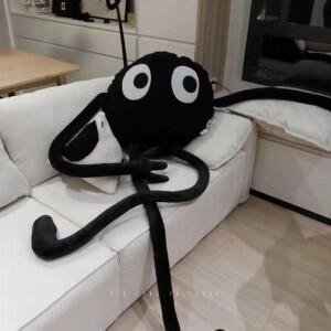 마샤 트렌디 토이 이고   검은 석탄 공 긴 다리 인형 베개 소파 쿠션 침대 수면호환  팔