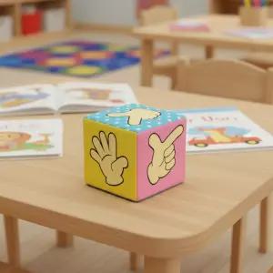 가위바위보 주사위 묵찌빠 헝겊 펠트 게임 장난감 어린이집 복불복 레크레이션 15x15cm