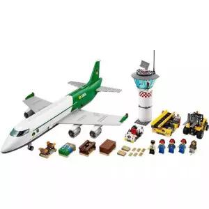 시티 화물 터미널과 비행기 장난감 선물 중국레고 호환