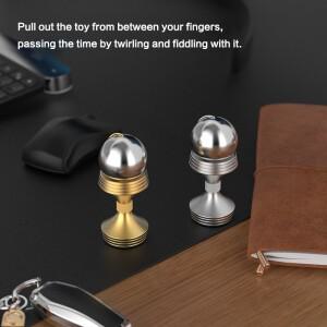 몽테조이 쿨트릭 볼 센서리 메탈 핑거 스피너 손가락 훈련 기술 손-눈 협응 EDC 피젯 토이 선물
