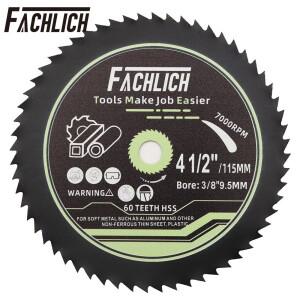FACHLICH HSS 금속 절단  직경 115mm4.5 인치 구리 보드 마른 벽에서 나온 알루미늄 드라이 컷 플레이트 톱