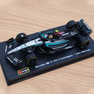 로렌지 입고 Bburago 1:24 메르세데스-AMG F1 W15 퍼포먼스 그레이트 브리튼 GP 합금 미니어처 다이캐스트