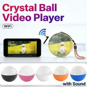 크리스탈 볼 비디오 플레이어 사운드 포함 3D 스피어 메모리 오브 기념일 특별한 결혼식 크리스마스 수집