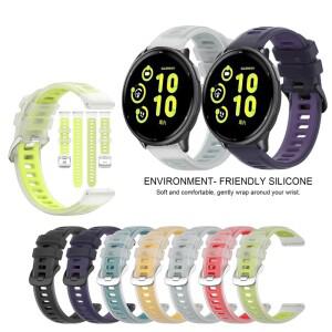 [호환품]가민 호환 비보액티브 6 / 5 포러너 165용 20mm 젤리 컬러 스포츠 스트랩 투명 실리콘 밴드