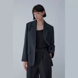 [롯데백화점]보브 백 버튼 디테일 싱글 자켓7156110002