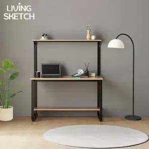 [리빙스케치] 국내제작 캠브리지 900X700 높은 선반형 1단 B타입 책상[착불]E0등급 컴퓨터 학생용