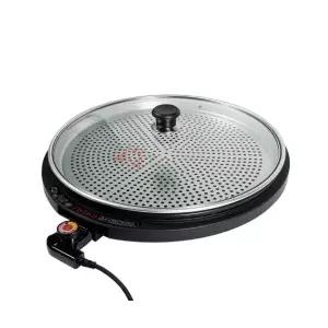 대형 잔치팬 43cm 전기그릴 전부침 만두찜 생선찜 삼겹살구이 전기팬 원형