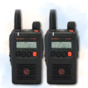 이테크 PD-400 PD400 고성능 업무용 산업용 공사현장 디지털 무전기 2대 세트 