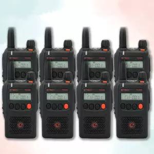 이테크 PD-400 PD400 고성능 업무용 산업용 공사현장 디지털 무전기 8대 세트 