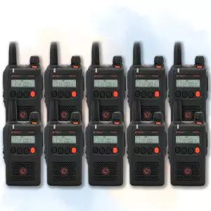 이테크 PD-400 PD400 고성능 업무용 산업용 공사현장 디지털 무전기 10대 세트 