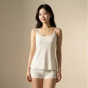 [롯데백화점]비비안 수입 베가무스 원단 끈타입 슬립 여성런닝 CS0498