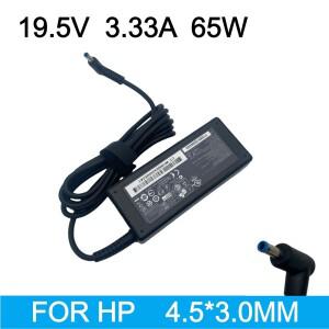 hp 호환 파빌리온 11 13 15 크롬북 14 엘리트북 폴리오 엔비 17-j010us용 호환 19.5V 3.33A 65W 4.5x3.0mm