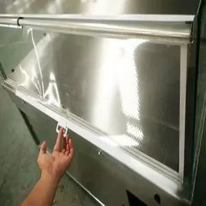 마트 냉장 투명진열커튼 마라탕 구멍 롤스크린 야간 반찬