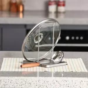 스테인리스 조리도구 냄비뚜껑 받침 국자 거치대