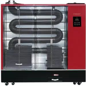 엘스 대형 펠릿 튜브히터 실내용 온도설정 발열통2개 돈풍기 난로