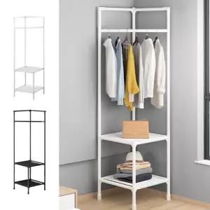 틈새 코너 행거 원룸 조립식 좁은방 공간활용 스탠드 옷장