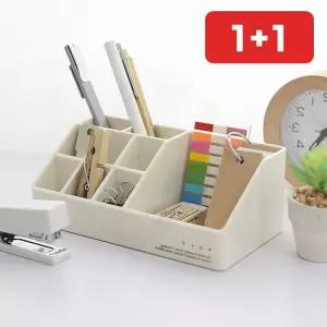 학생 칸막이 데스크 오거나이저 다용도 필기구 책상 정리함  1+1