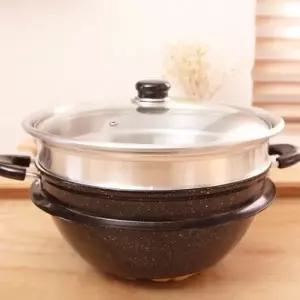 전통 방식 무쇠 솥 캠핑 조리용 대형 가마솥