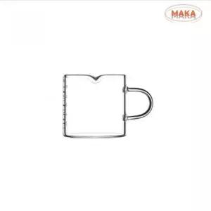 내열 유리 에스프레소잔 계량 샷잔 커피용 컵