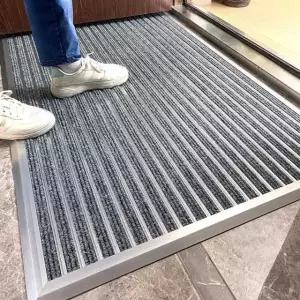현관신발매트 출입구 발판 흙먼지털이기 먼지제거 업소용 베란다 120x60cm 그레이