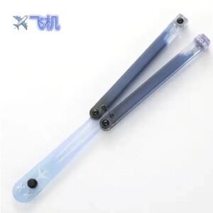 남극 Balisong 트레이너 EDC 플라스틱 부싱 구조가 핸들 마그네틱 방어 야외 도구 용 나비 훈련 칼