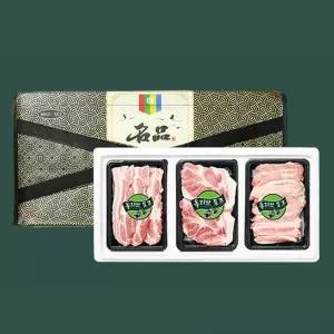 명절선물세트 한돈 돼지고기 올리브포크 삼겹살 목살 항정살 실속3호 1.2kg