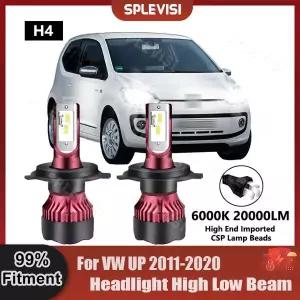 호환  VW UP 2011 2012 2013 2014 2015 2016 2017 2018 2019 200 LED 전구용 하이 로우 빔 CSP 칩 피팅 헤
