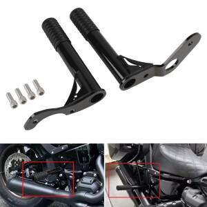 바이크 오토바이 블랙 리어 하이웨이 엔진 가드 크래시 바 할리 소프테일 로우 라이더 스트리트 밥 2018-20