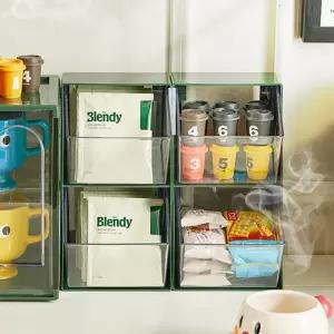 캡슐 정리박스 추천템 인기 정리함 커피 탕비실 티백 간식 보관함 다용도