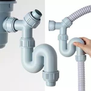배수관냄새제거 싱크대배수구교체 하부호스 싱크s트랩 하수구악취차단