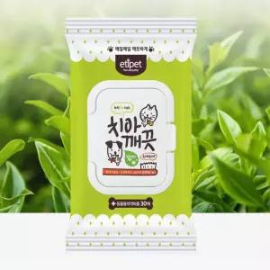 구강케어 강아지 물티슈 30매 4개 눈티슈 애견귀 눈물티슈 눈물자국티슈