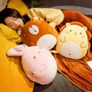 동물 쿠션 담요 귀여운 곰돌이 자동차 캐릭터 쿠션 담요 겨울용 낮잠 무릎 아이쿠션 핸드 워머