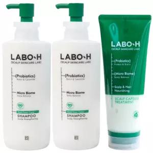 라보에이치 약산성 두피강화 샴푸 400ml 2개 +스칼프 캡슐 헤어 트리트먼트 220ml