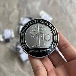 오토바이 바이크 튜닝 데칼 스티커 벤츠 AMG 엠블럼용 자동차 헤드 배지 블랙 보넷 W206 S206 C 클래스 A0008170708 C63